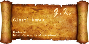 Gisztl Kanut névjegykártya